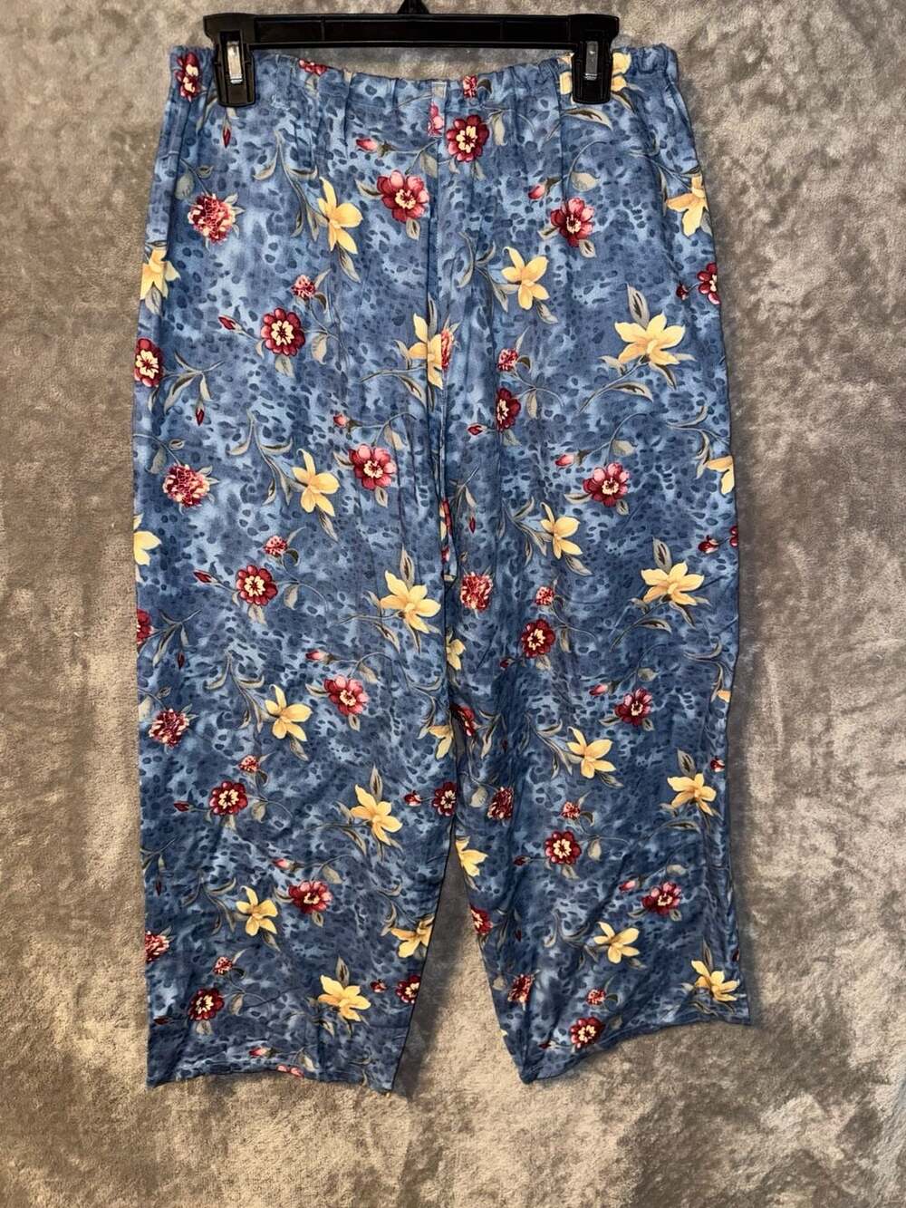 Island Traders Floral Rayon Drawstring Pants Size M - Picture 6 of 6